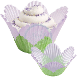 Wilton Petal Baking Cups Lavender 24 Pieces