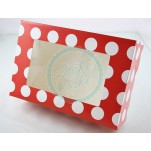 1 Red Polka Dot Cupcake Box Holds 6