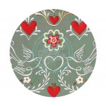 Valentine Pattern Cupcake Toppers X 12