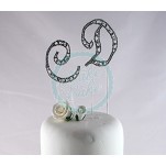 Diamante Letter C Cake Decoration
