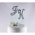 Diamante Letter J Cake Decoration