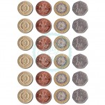 Edible Coin Cupcake Toppers x 24 Discs