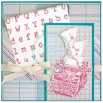 Stampendous Rubber Embossing Mat - Cling Distressed Type Alphabet