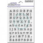Stampendous Rubber Embossing Mat - Small Typewriter Alphabet Set