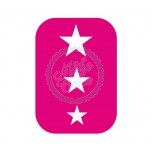 Dinkydoodle 2 Part Airbrush Stencils - Single Star Set Of Three