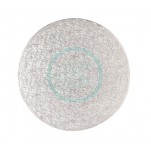 10" Silver Cut Edge Round Cake Drum / Board