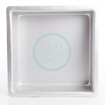 PME Seamless Professional Square Cake Tin 10 x 10 x 3 Inch