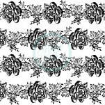 Victorian Rose Rolling Pin Acrylic Texture