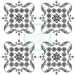 Floral Square Acrylic Texture Rolling Pin