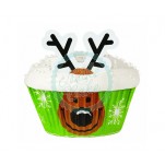 Wilton Cupcake Decorating Kit - Christmas Reindeer Decorates 24 Cupcakes