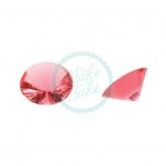 9 Large Edible Jelly Diamonds - Pink