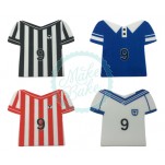 Sugar Toppers - Assorted Football Shirt Set x 160