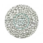 Edible Sugar Pearls Oval & Round Mix - 4mm Silver x 500g