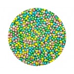 Edible Sugar Pearls  - 4mm Metallic Multi Coloured x 500g