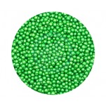 Edible Sugar Pearls  - 4mm Metallic Green x 500g